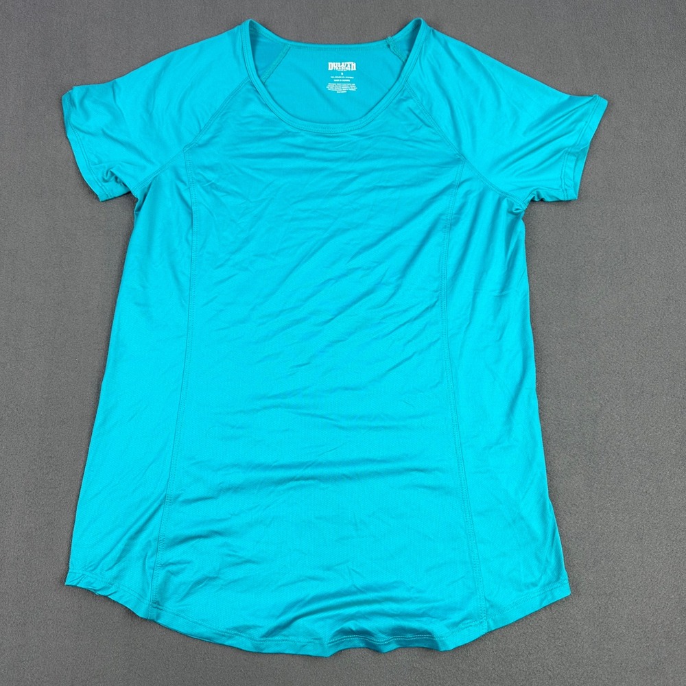 Duluth Trading Co Womens Turquoise Blue Performance Short Sleeve T-Shirt Small - Picture 1 of 8